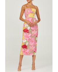 HELSI - Gemma Floral Appliqué Sequin Midi Dress - Lyst