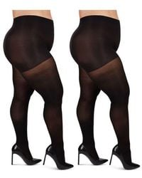 Memoi - 2-Pack Opaque Tights - Lyst