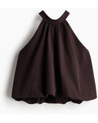 H&M - Bubble-Hem Halterneck Top - Lyst