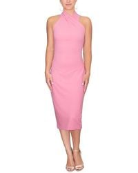 Rachel Roy - Harland Crossover Halter Midi Dress - Lyst