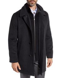 Hart Schaffner Marx - Macbeth Wool Blend Car Coat With Bib - Lyst