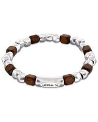 Uno De 50 - Elastic Bracelet With Beads Plated - Lyst