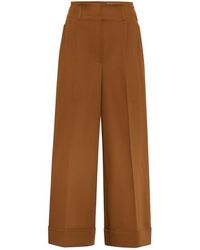 Maison Common - Wide Leg Cuffed Trousers - Lyst