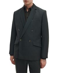 Rag & Bone - Butler Double Breasted Wool Blend Blazer - Lyst