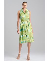 Natori - Plaids Halter Button Down Dress - Lyst