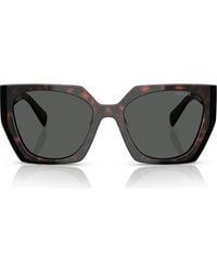 Prada - 55Mm Gradient Rectangular Sunglasses - Lyst