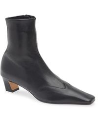 KHAITE - Nevada Square Toe Bootie - Lyst