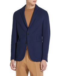 Zegna - High Performance Wool & Cotton Jersey Jacket - Lyst