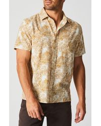Billy Reid - Floral Short Sleeve Button-up Shirt - Lyst