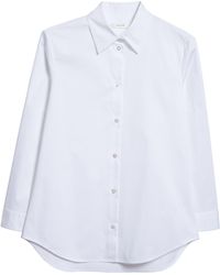 The Row - Petra Stretch Cotton Button-up Shirt - Lyst