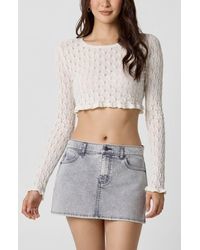 Florence By Mills - Sweet As Honeycomb Crop Sweater - Lyst