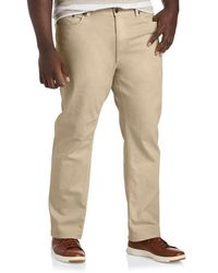 True Nation by DXL - Big & Tall Garment Dyed Stretch Twill Pants - Lyst
