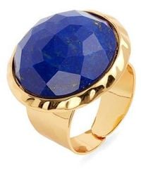 Nest - Semiprecious Stone Adjustable Ring - Lyst