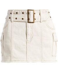 PacSun Mason Y2k Belted Miniskirt - Natural