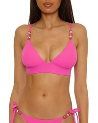 Becca - Modern Edge Halter Bikini Top - Lyst