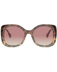 Fendi - Graphy 55Mm Gradient Square Sunglasses - Lyst