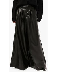 WeWoreWhat - Vegan Leather Extreme Wide Leg Pant - Lyst