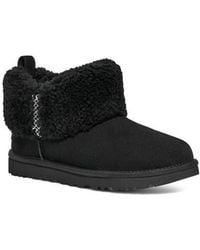 UGG - Ultra Mini Braid Genuine Shearling Bootie - Lyst