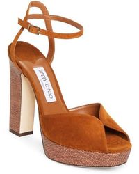 Jimmy Choo - Sacaria Ankle Strap Platform Sandal - Lyst