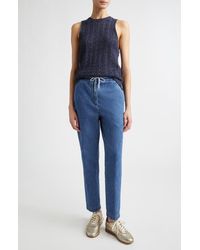 Eleventy - Sequin Embellished Cotton & Linen Blend Sweater Vest - Lyst