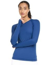 BloqUV - Sun And Uv Protection Active V-Neck Shirt - Lyst