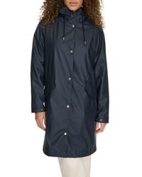 Levi's - Water Resistant Hooded Long Rain Jacket - Lyst