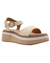 Volatile - Porcini Ankle Strap Platform Sandal - Lyst
