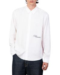 Pleasures - X Richard Bernstein Pilule Graphic Lyocell Button-Up Shirt - Lyst