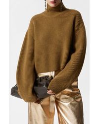 & Other Stories - Rib Knit Wool Turtleneck Sweater - Lyst