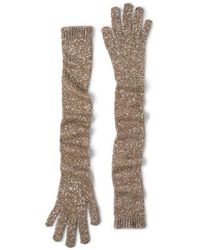 Brunello Cucinelli - Dazzling Knit Gloves - Lyst