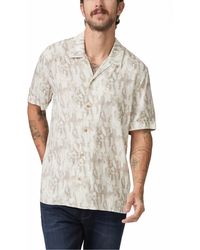 PAIGE - Landon Print Short Sleeve Button-up Shirt - Lyst