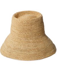 Janessa Leone - Felix Crochet Raffia Bucket Hat - Lyst