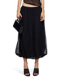 Lioness - Intuition Bubble Hem Midi Skirt - Lyst