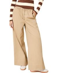 Solid & Striped - The Flynn Stretch Cotton Drawstring Wide Leg Pants - Lyst