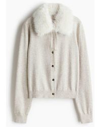 H&M - Collared Cardigan - Lyst