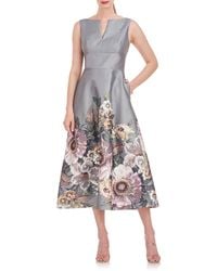 Kay Unger - Marlene Floral Print A-line Dress - Lyst
