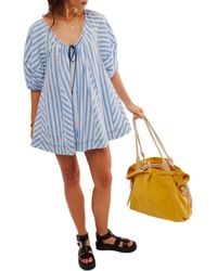 Free People - Bop Around Stripe Romper - Lyst