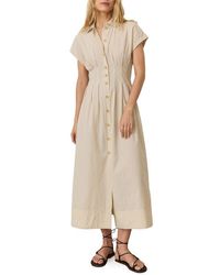 Marine Layer - Nova Stripe Pima Cotton Midi Shirtdress - Lyst