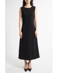 The Row - Amor A-Line Crepe Midi Dress - Lyst