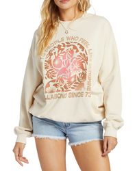 Billabong - Ride In Cotton Blend Graphic Sweatshirt - Lyst