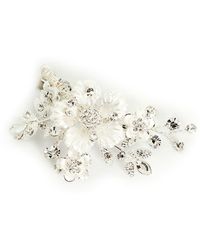 Brides & Hairpins - Alessandra Floral Crystal Clip - Lyst