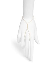 SHYMI - Cubic Zirconia Tennis Hand Chain - Lyst