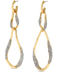Alexis - Solanales Crystal Linear Link Drop Earrings - Lyst