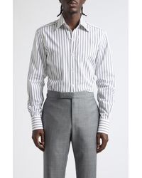 Tom Ford - Classic Fit Stripe Cotton Poplin Button-Up Shirt - Lyst