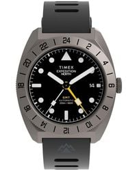 Timex - Expedition North Gmt Titanium Automatic Silicone Strap Watch, 41Mm - Lyst