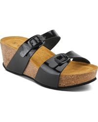 Spring Step - Bynum Platform Wedge Slide Sandal - Lyst