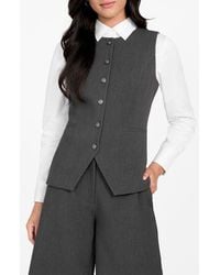 Guess - Isabeau Button-Up Vest - Lyst