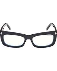 Tom Ford - 55Mm Rectangular Light Blocking Glasses - Lyst