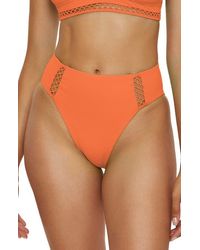 Becca - Modern Edge High Waist Bikini Bottoms - Lyst