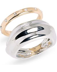 Open Edit - Set Of 2 Stacked Bands - Lyst